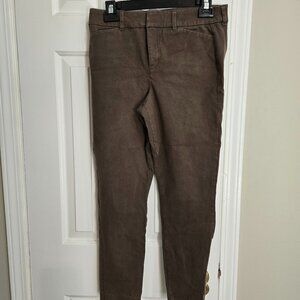 Old Navy_Brown_High Rise Pixie Skinny_Secret Smooth Pockets_Size 6